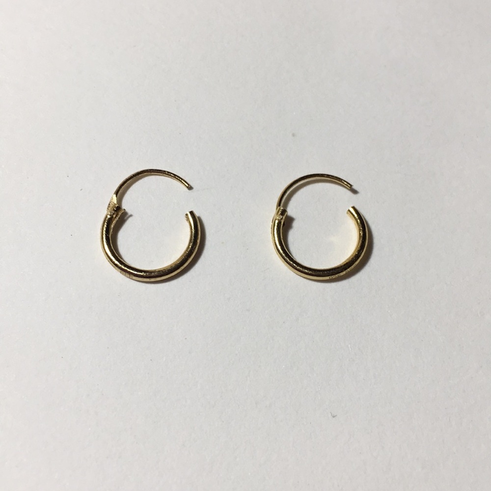 Endless Hoop earrings, 10 mm